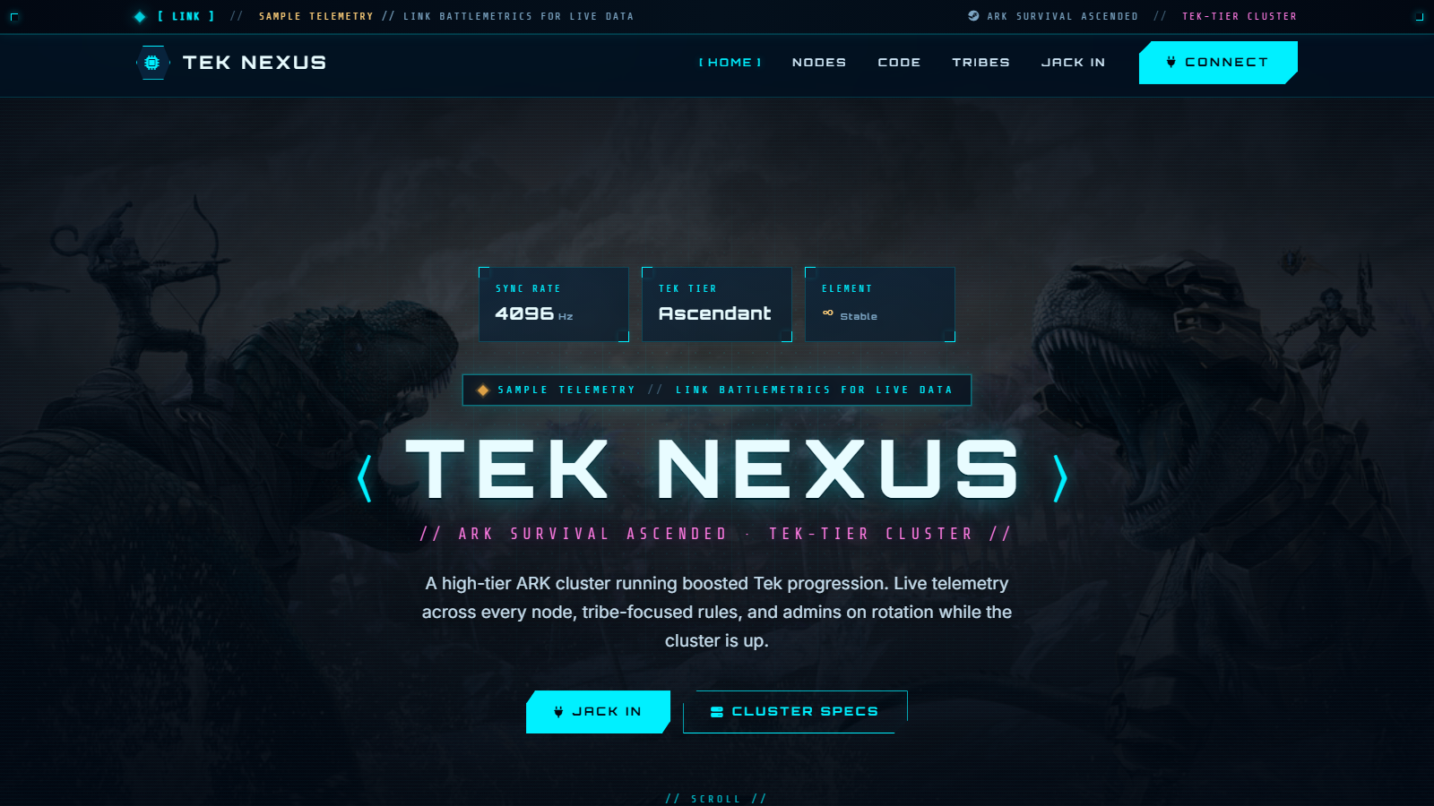 Tek Nexus website preview